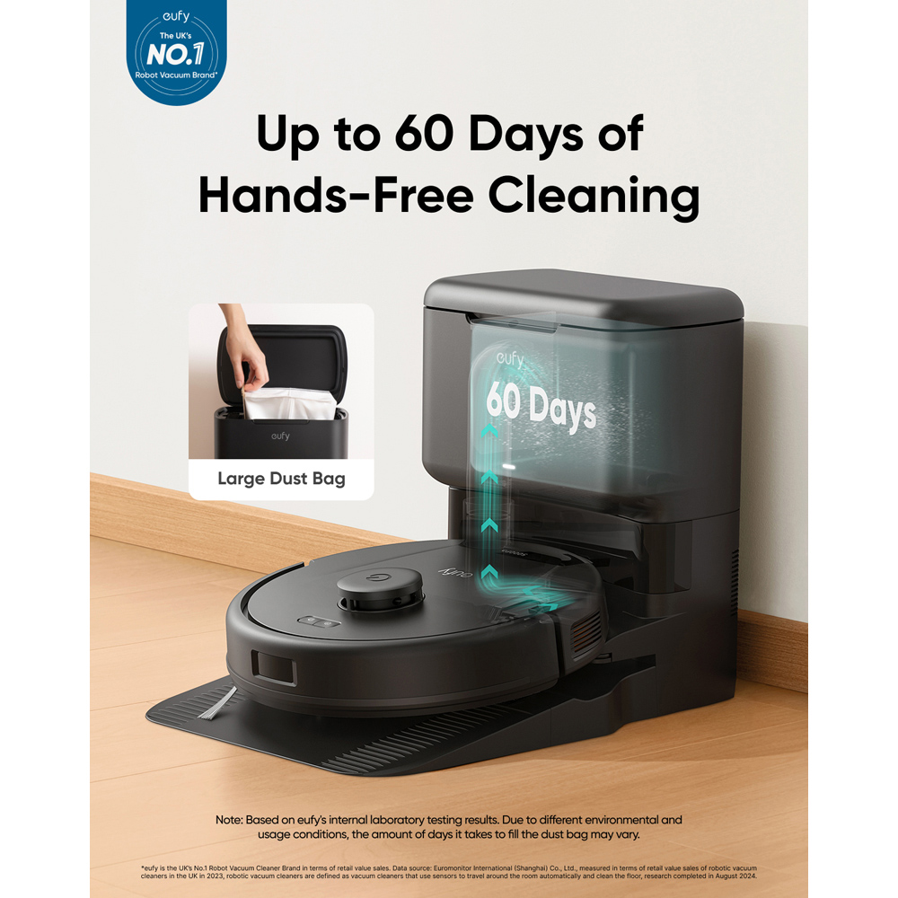 eufy Clean L60 Hybrid Self Empty Station Robot Vaccum Cleaner Image 3