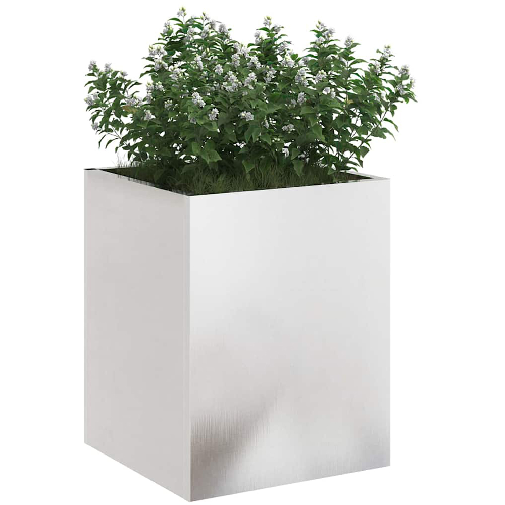 vidaXL Silver Garden Planter 40 x 32 x 32cm Image 3