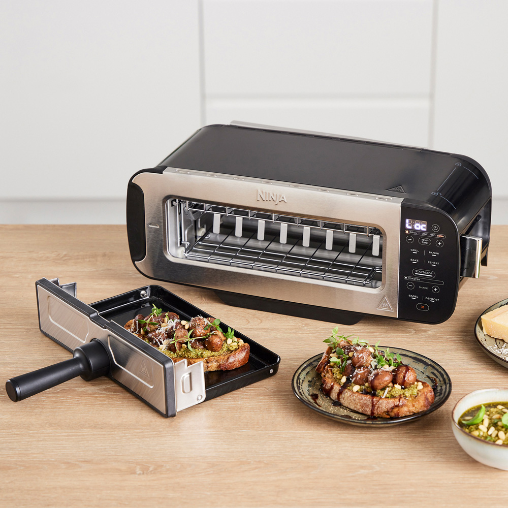 Ninja Foodi ST200UK Black Toaster Grill and Panini Press Image 2