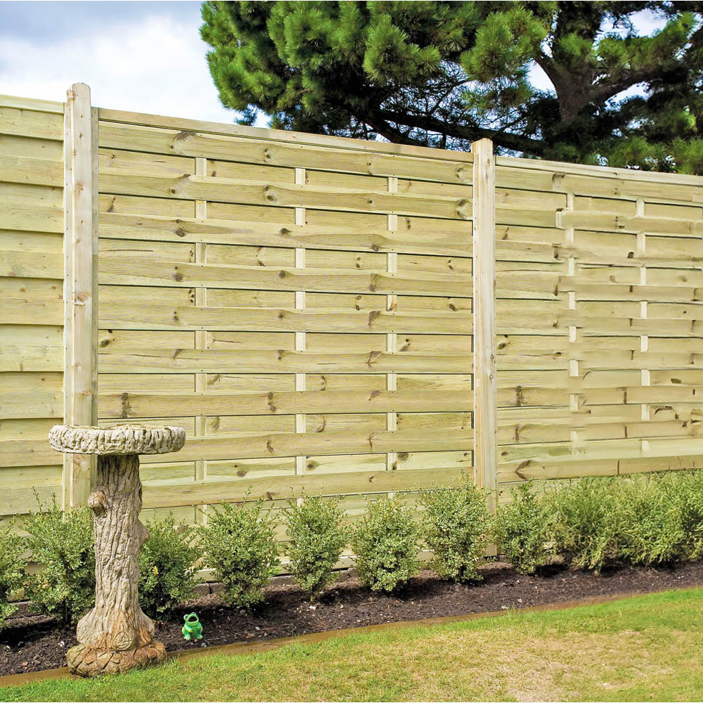Shire Elite Esprit 6 x 6ft Square Fence Panel Image 1