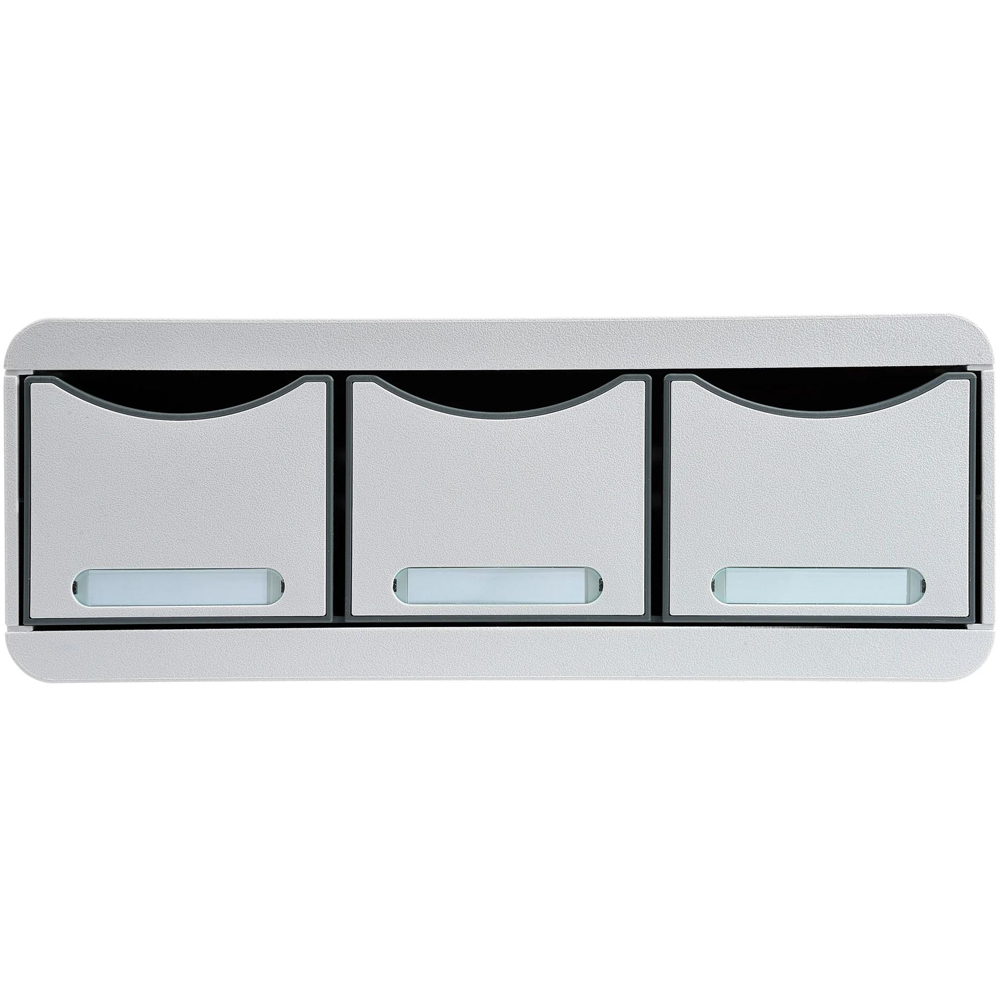 Exacompta Maxi 3 Drawer Light Grey Toolbox Image 2