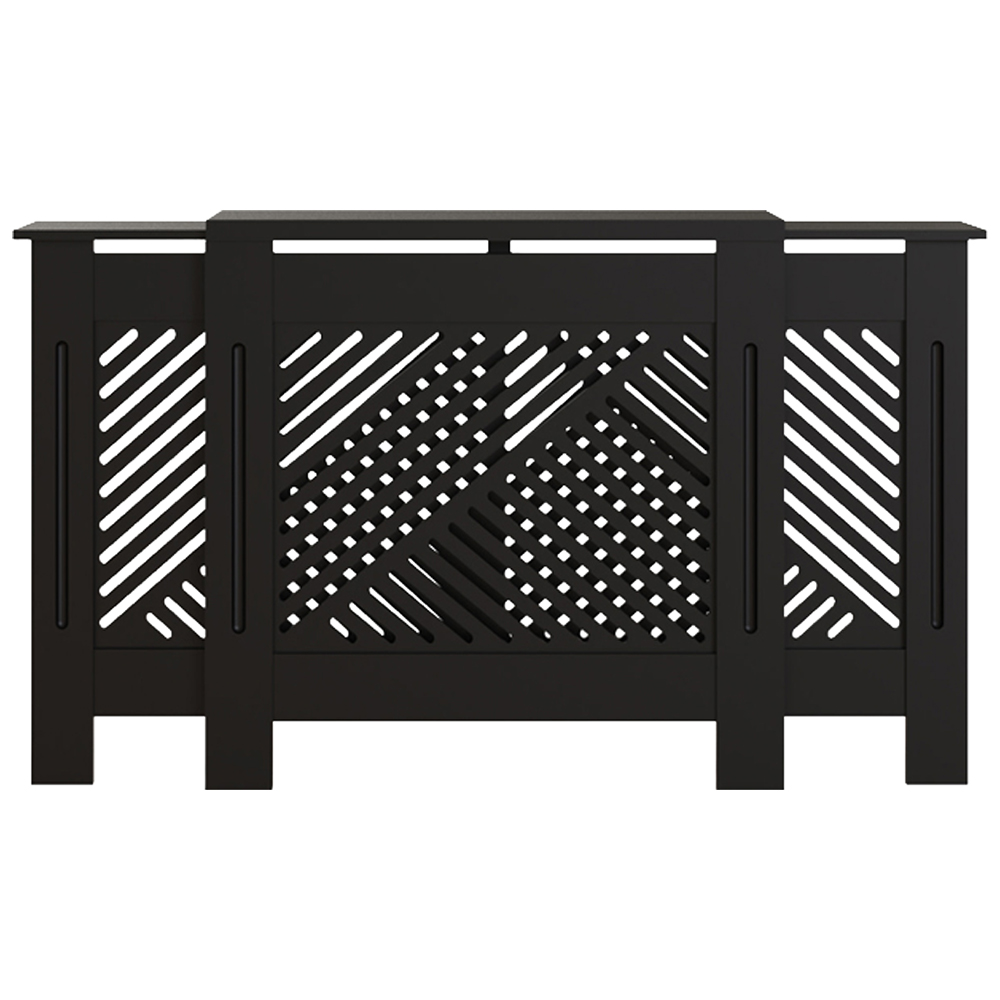 GFW Kobe Black Chevron Panel Design Adjustable Radiator Cover Image 8
