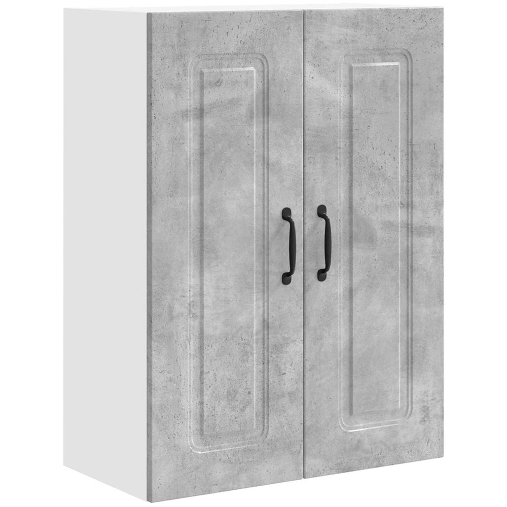 vidaXL Kalmar 2 Door Concrete Grey Wall Kitchen Cabinet Image 2