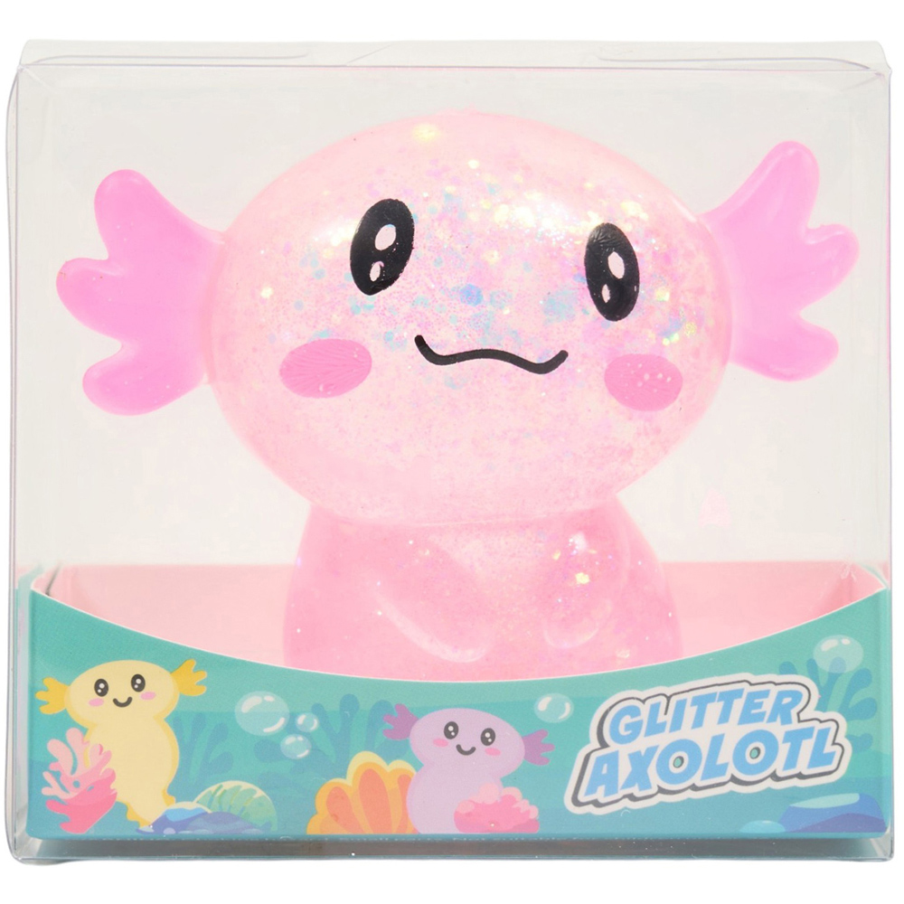 Glitter Axolotl Squeeze Toy Image 3