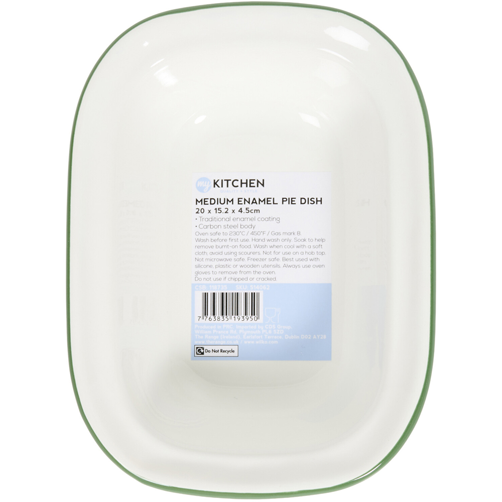 My Kitchen Enamel Pie Dish Medium Image 4