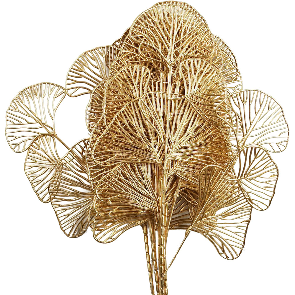 Leaf Golden Leaves Artificial Stem 65cm 6 Pack Image 5