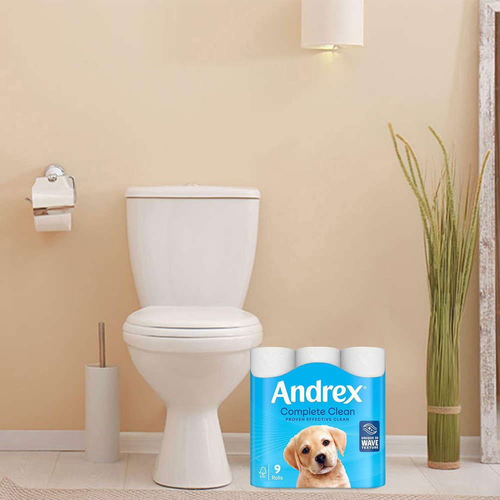 Andrex Classic Clean Fragrance Free Toilet Tissue 36 Rolls 2 Ply Image 2