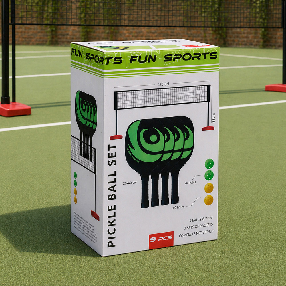 Jack Stonehouse Complete Wooden Pickleball Set Image 6