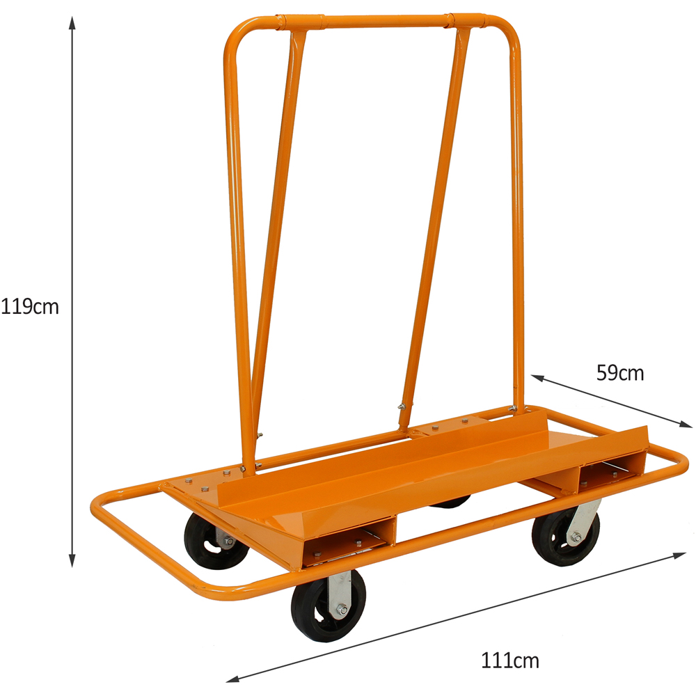 MonsterShop 11ft Plasterboard Lifter Hoist and Trolley 1000kg Image 4