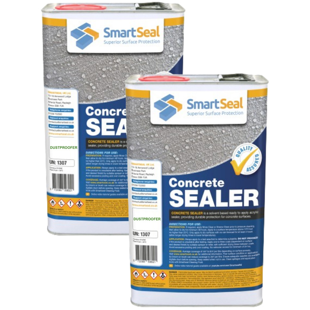 SmartSeal Internal and External Dustproofer Concrete Sealer 5L 2 Pack Image 1
