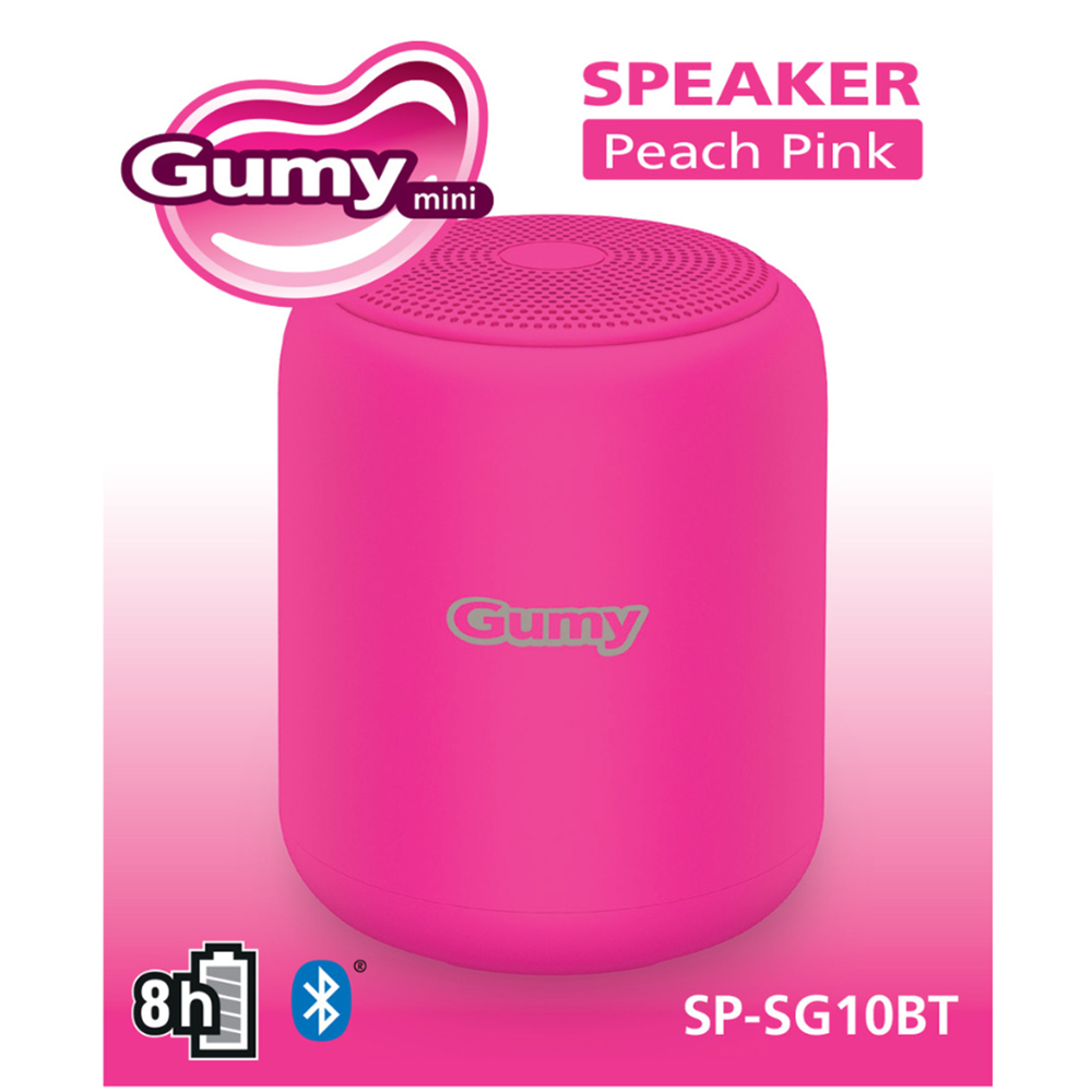 Gumy Pink Portable Wireless Bluetooth Speaker 5W Image 4