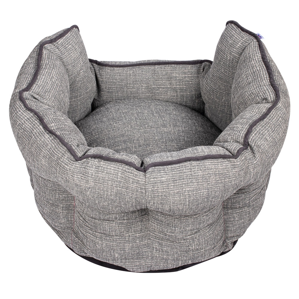 Bunty Regal Medium Fossil Grey Oval Pet Bed Image 7