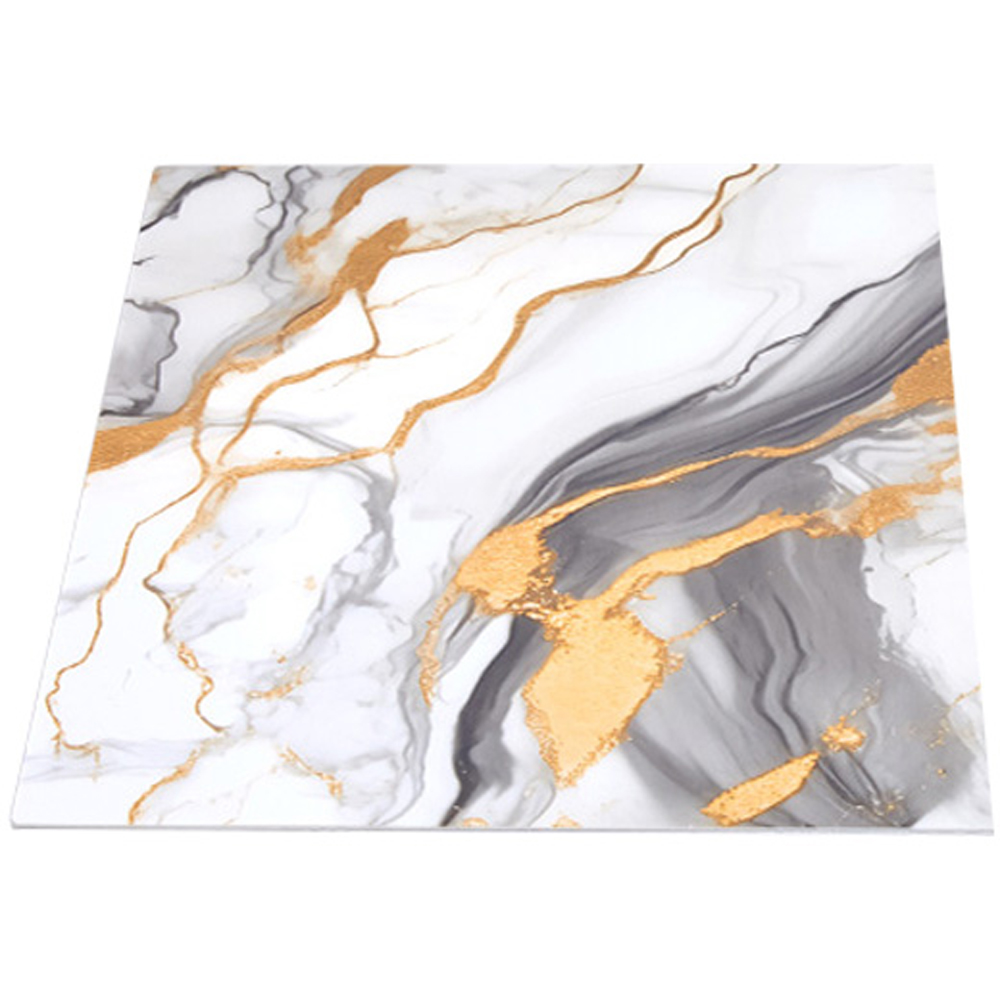 Living and Home Marble Patterned Multicolour PVC Self Adhesive Wall Sticker 10 Pack Image 5