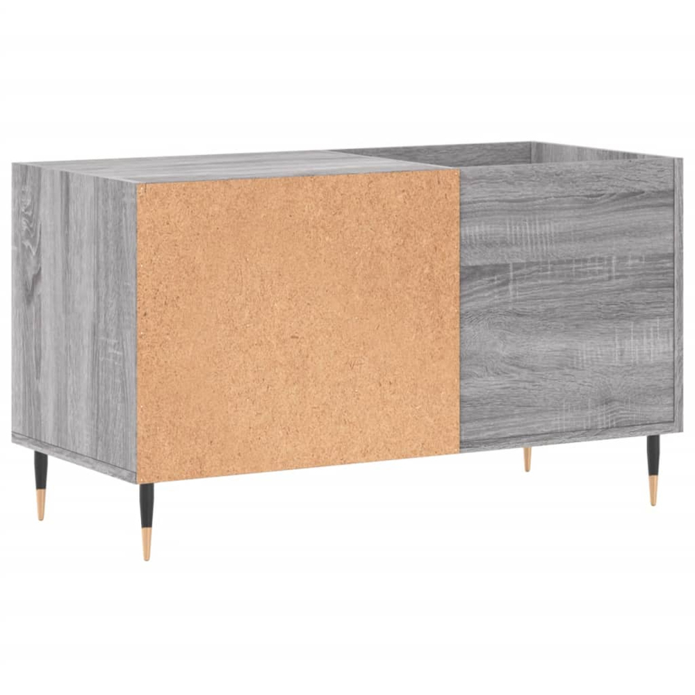 vidaXL 2 Shelf Grey Sonoma Record Cabinet Image 6