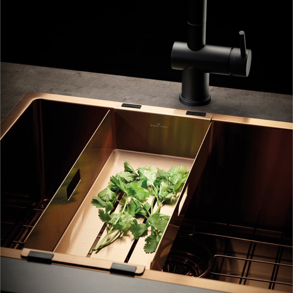 Reginox R 3002 Copper Kitchen Sink Colander 425 x 152mm Image 2
