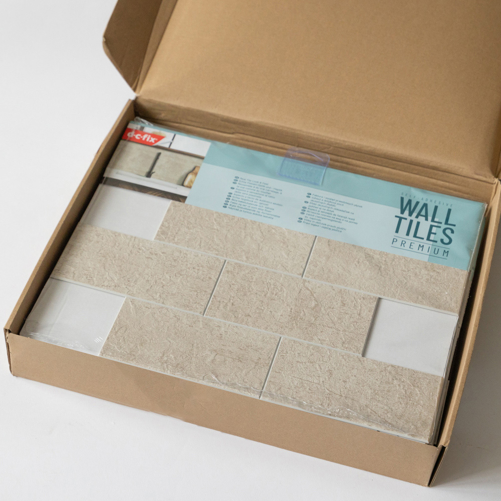 d-c-fix Sandstone Tile Self Adhesive Premium Wall Tile 305 x 305mm 10 Pack Image 3