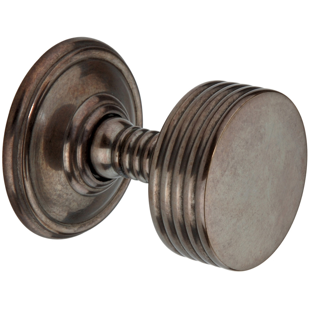 Spira Brass Antique Oxford Mortice Door Knob 2 Pack Image 3