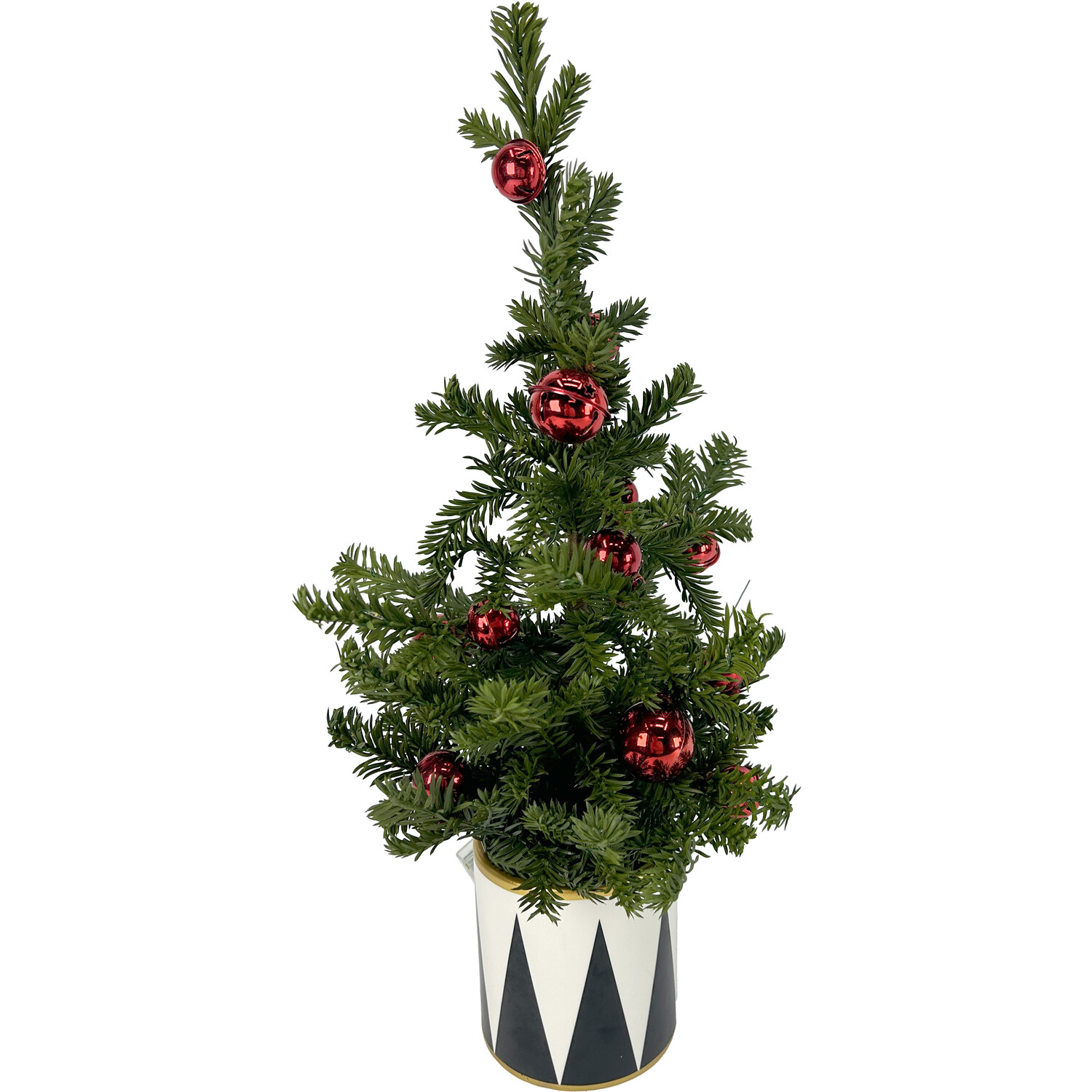 Red Baubles Potted Christmas Tree Image 1