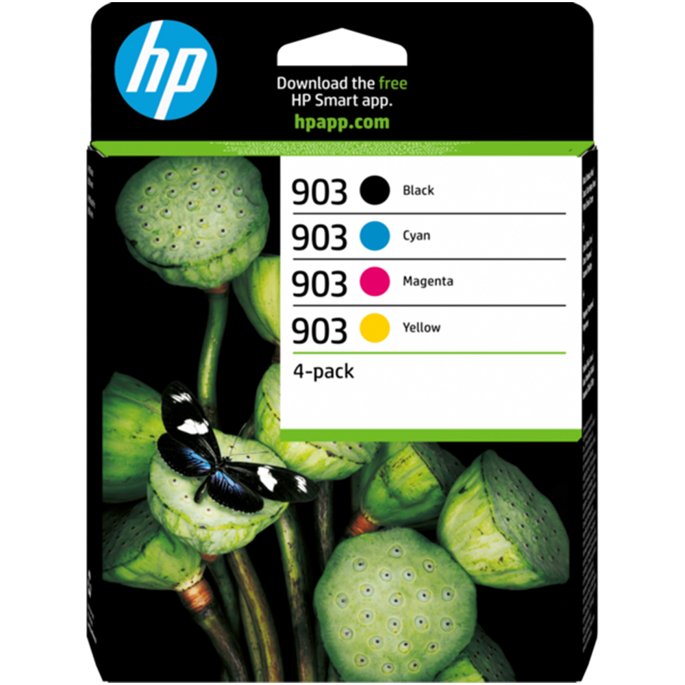 HP 903 CMYK Ink Cartridge 4 Pack Image
