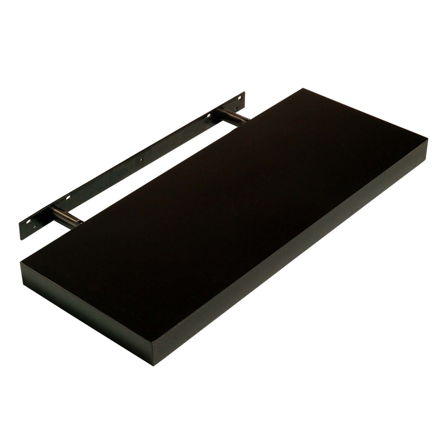 My Home Black Gloss Floating Shelf Kit 60cm Image