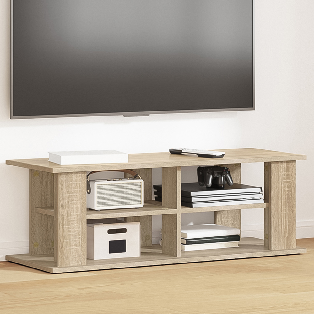vidaXL 2 Shelf Sonoma Oak TV Stand Image 1