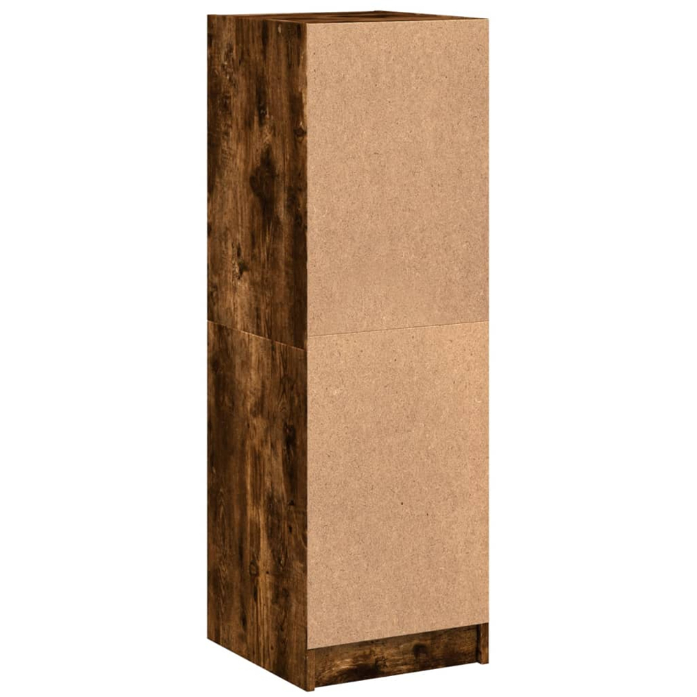vidaXL 3 Glass Door Smoked Oak Highboard Image 7