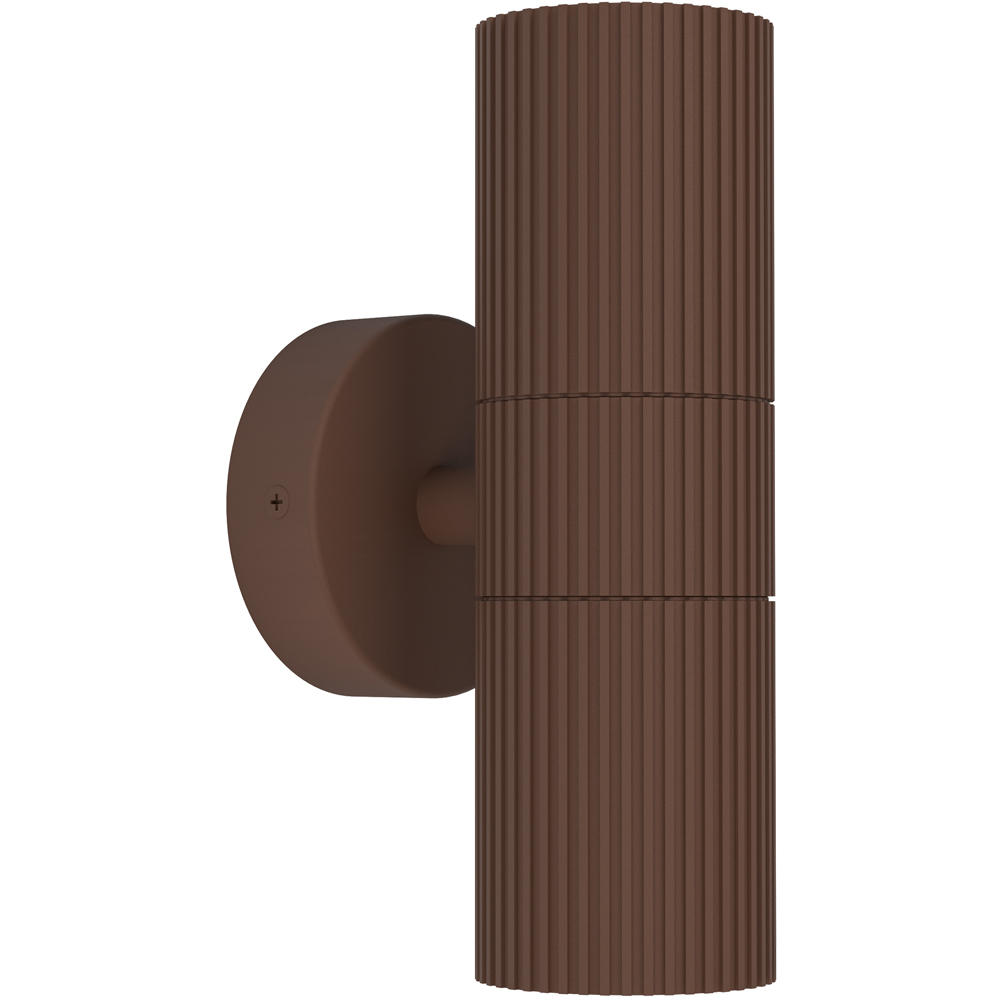 EGLO Tomelloso Brown Outdoor Wall Light Image 1