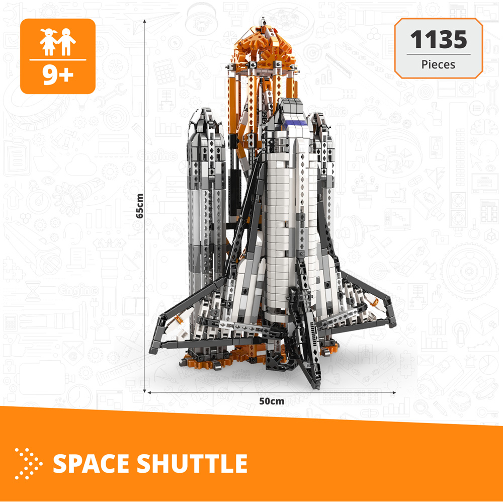 Engino Mega Builds Challenger Space Shuttle Building Set Image 7
