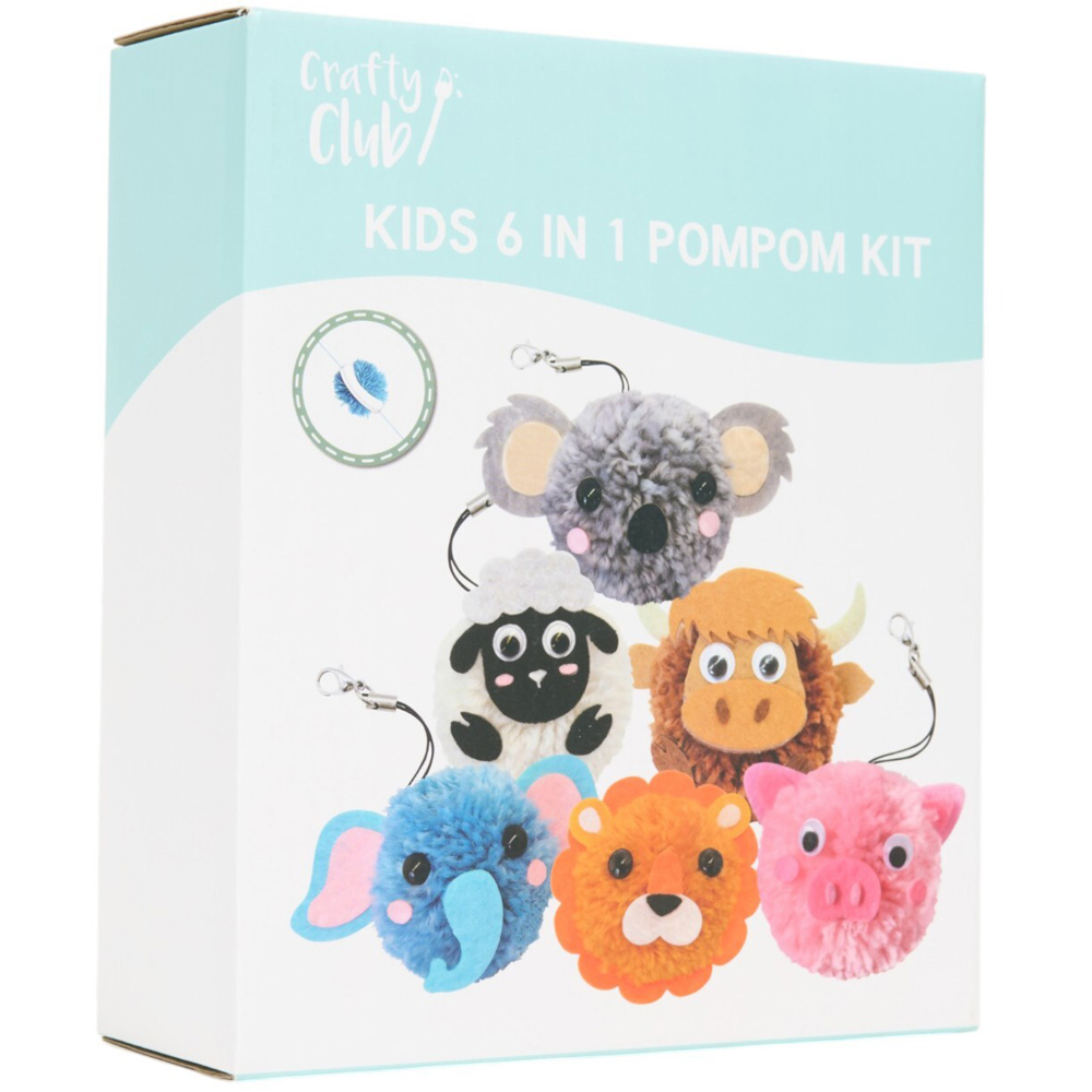 Kids 6 in 1 Pompom Kit Image 1