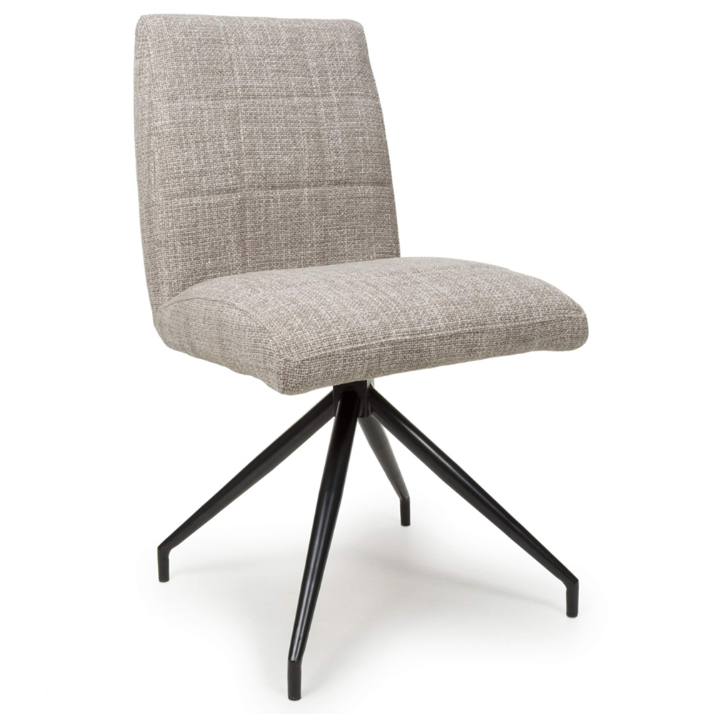 Shankar Laurel Set of 2 Oatmeal Tweed Dining Chair Image 2