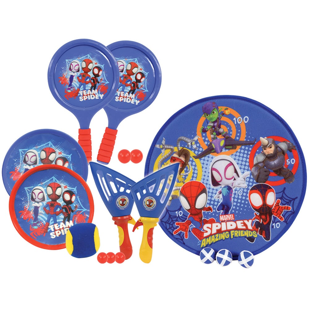 MoVe Spidey and His Amazing Friends 4 in 1 Bumper Box Garden Games Image 1