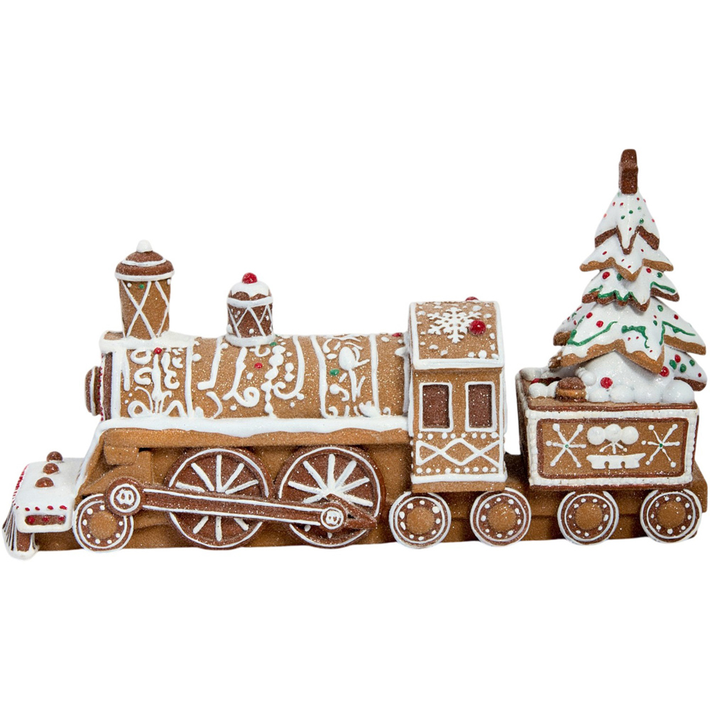 Gingerbread Train with Christmas Tree Ornament Image 2