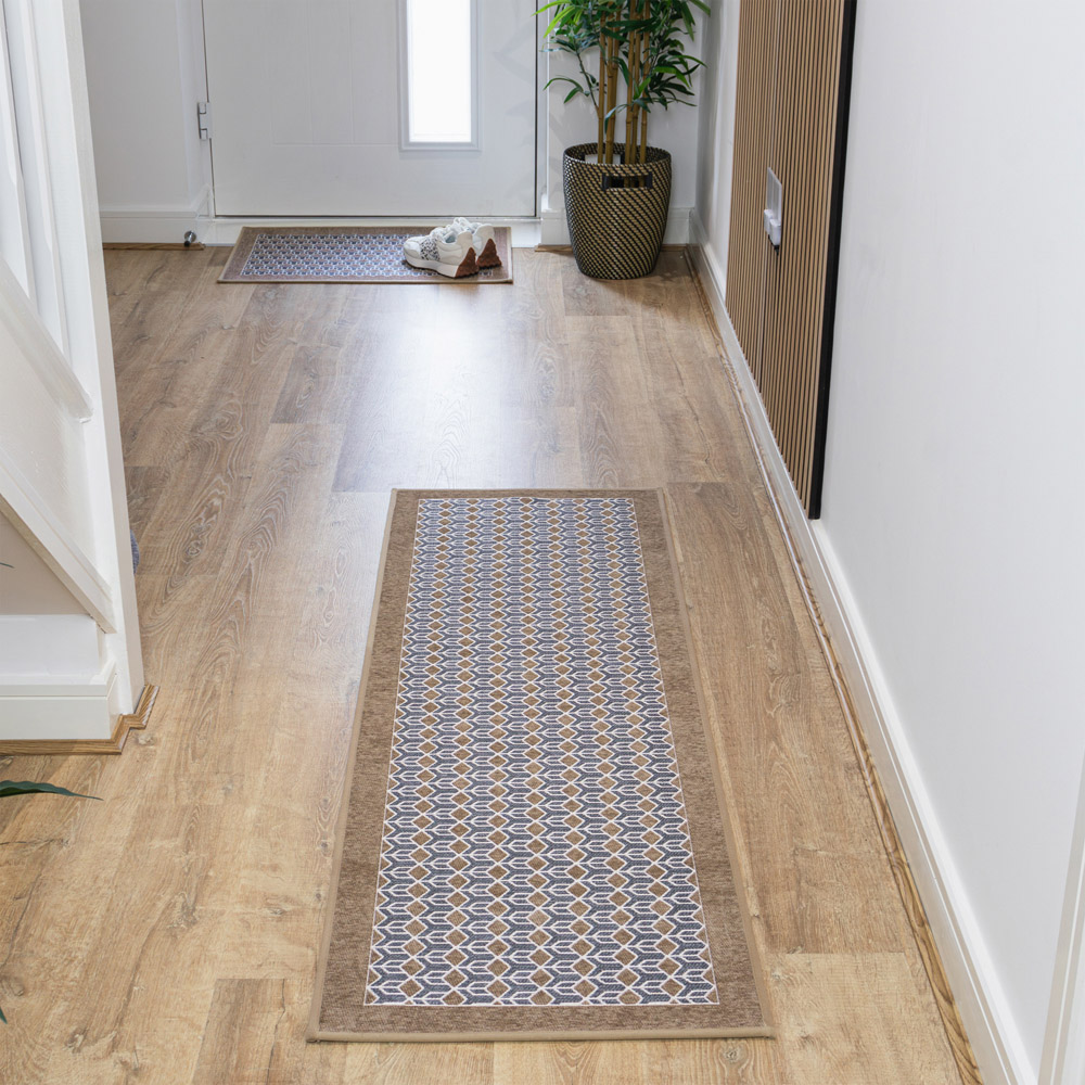JVL Allure Beige Rubber Backed Door Runner 50 x 150cm Image 2