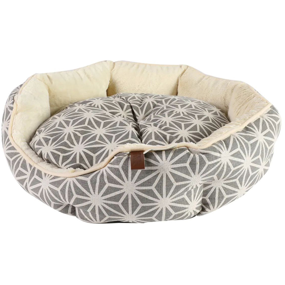 Dream Paws Large Geometric Cosy Pet Bed Image 1