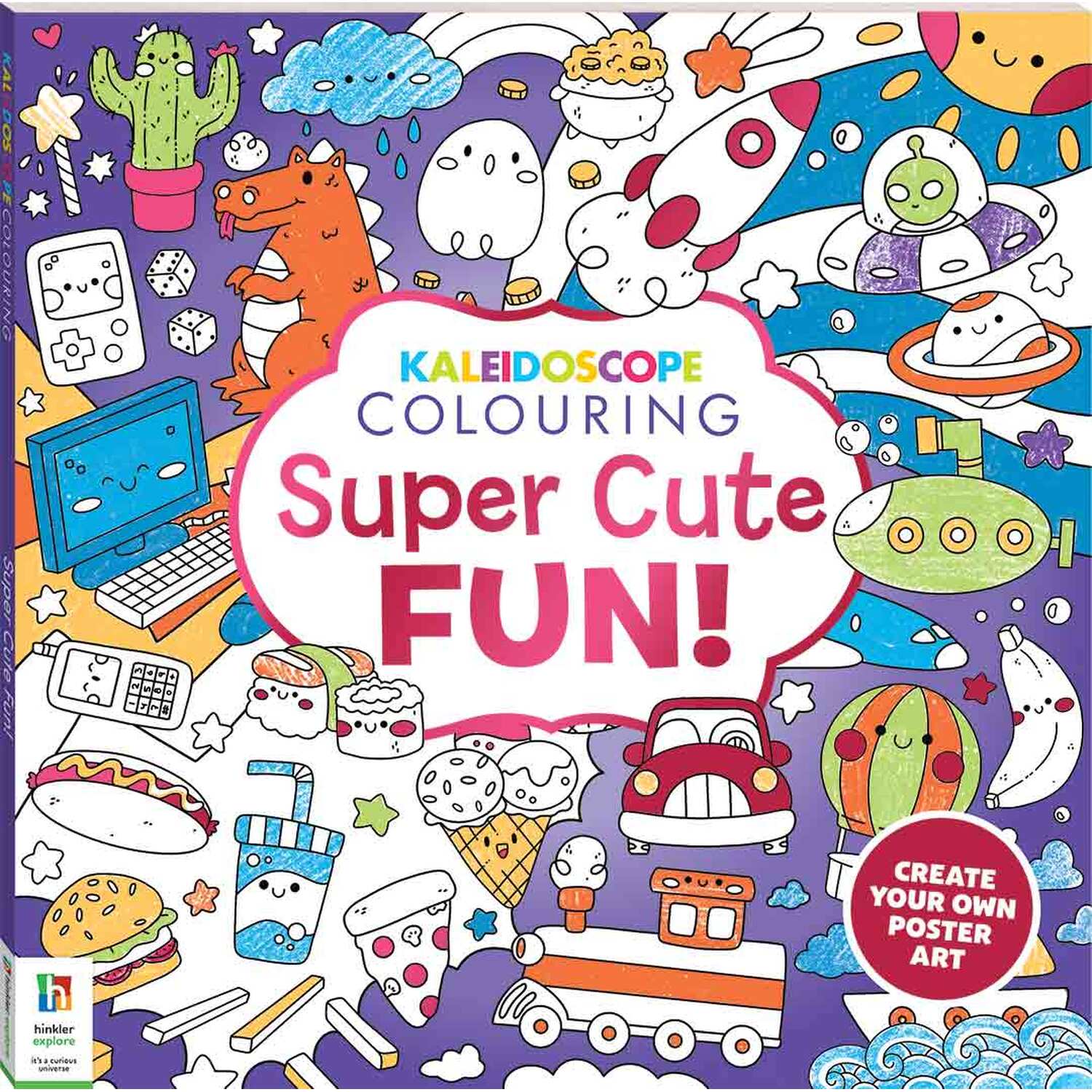 Single Hinkler Kaleidoscope Cute Colouring Book in Assorted styles Image 2