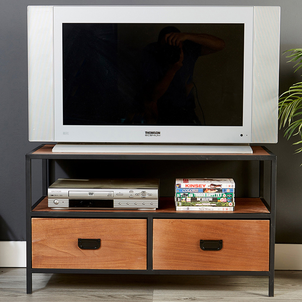 Home Source Cayman 2 Drawer Single Shelf TV Unit Image 1