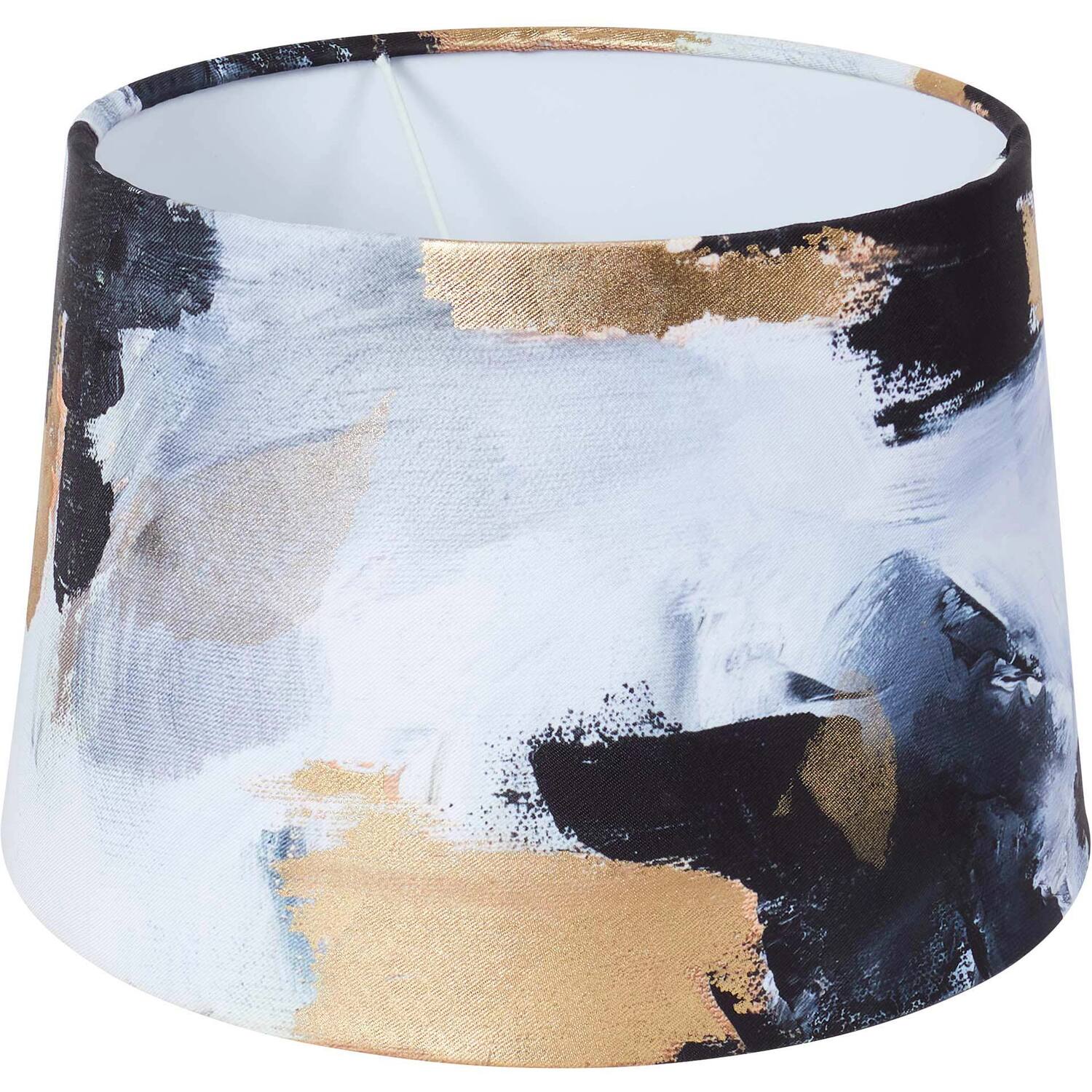 Black and Gold Abstract Tapered Shade Image 2