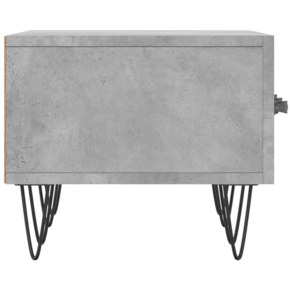 vidaXL 3 Drawer Concrete Grey Wide TV Cabinet Image 7