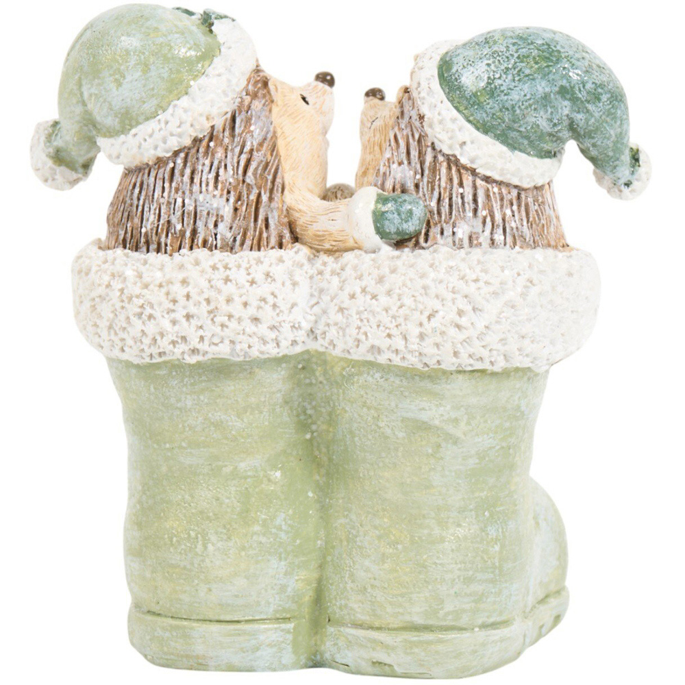 Sage Green Hedgehog Ornament Image 3