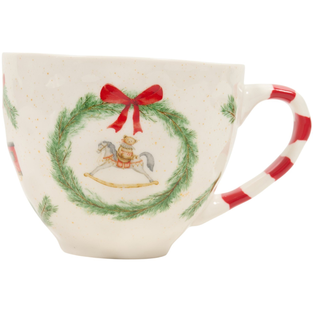 Wreath Mishapen Mug Image 5