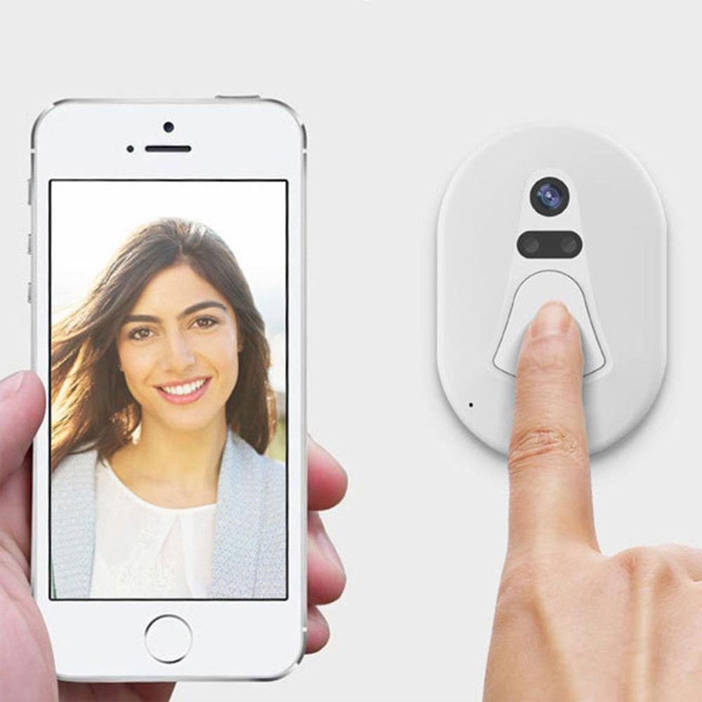 Aquarius White Wi-Fi Wireless Smart Camera Doorbell Image 6
