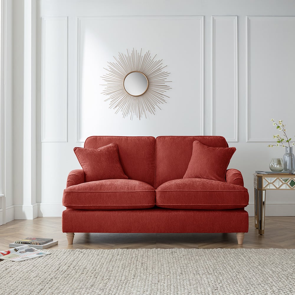 The Vienna 2 Seater Apricot Sofa Image 7