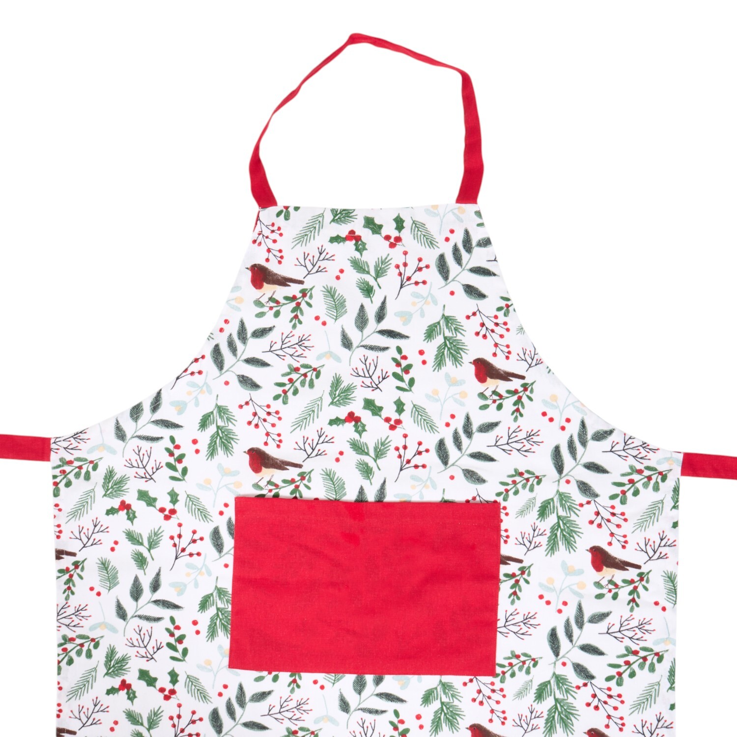 Mistletoe Robin Print Apron Image 1