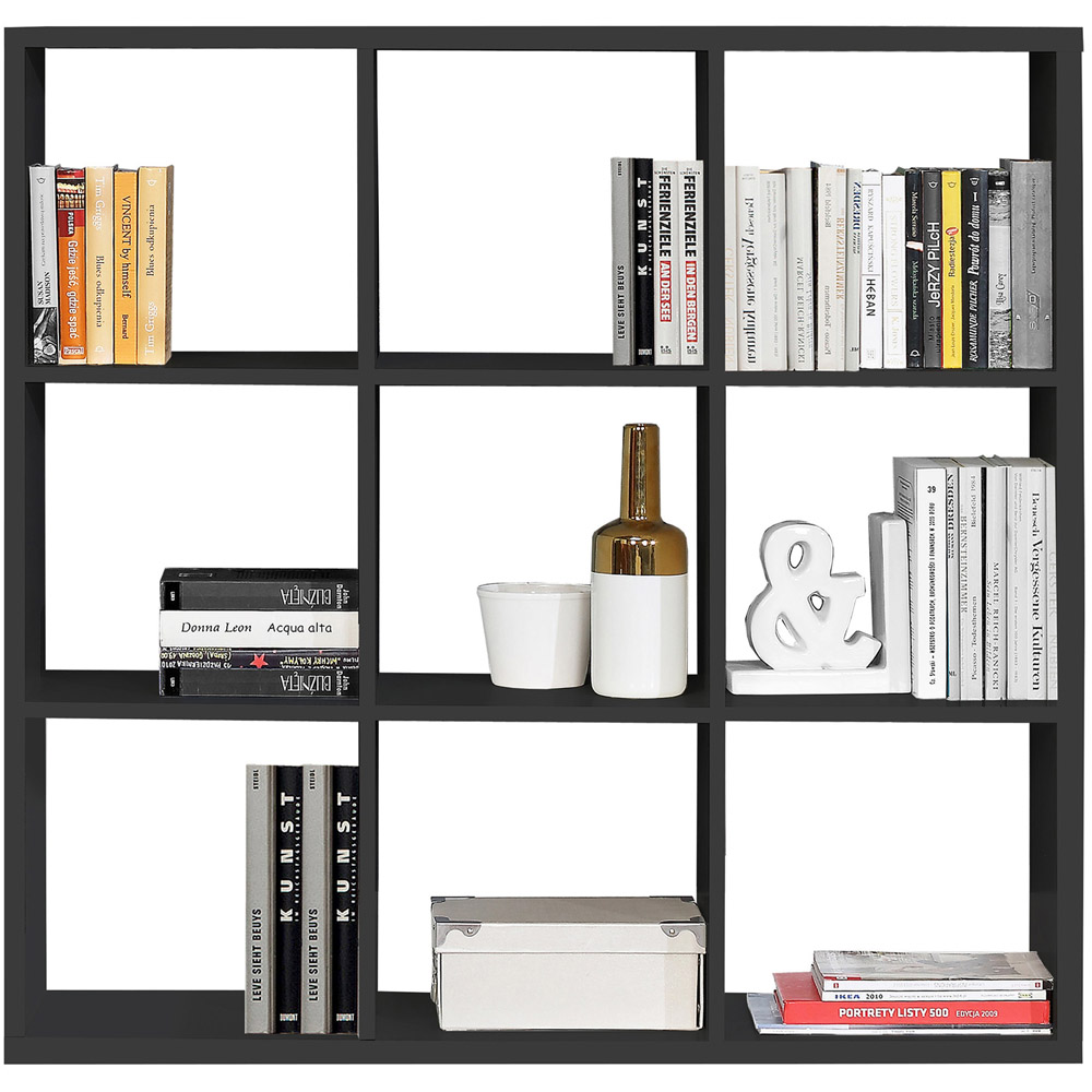 Florence Mauro 6 Shelf Matt Black Bookshelf Image 6