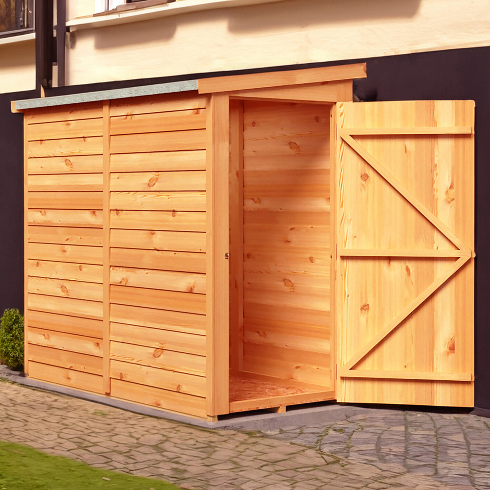 Shire GB Garden Value 6 x 3ft Overlap Pent Garden Shed Image 4