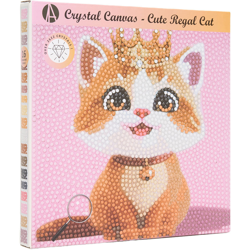 Cute Regal Cat Crystal Canvas Image 1