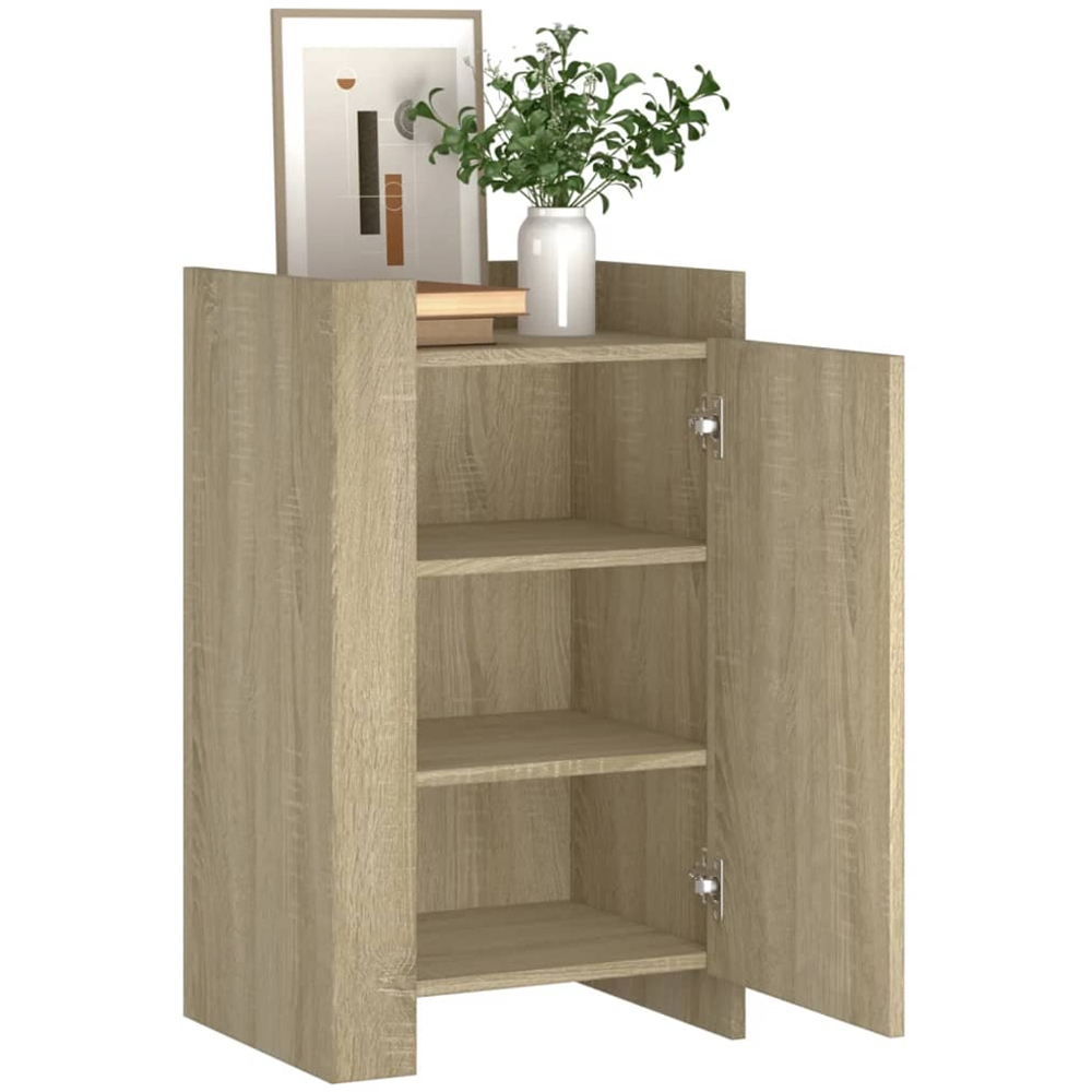 vidaXL Single Door Sonoma Oak Sideboard Image 3