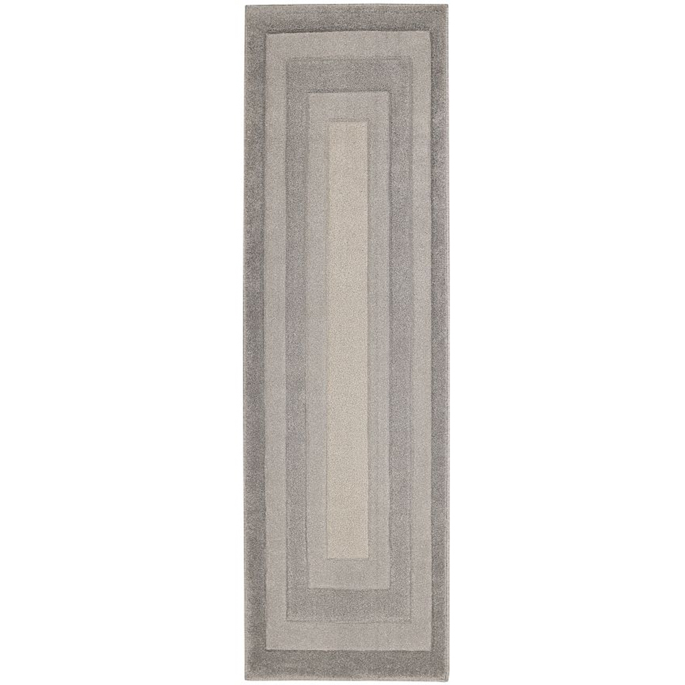 Homemaker Newport Grey Border Runner 60 x 200cm Image 2