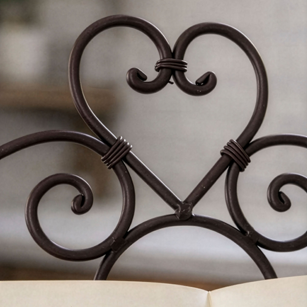 Dibor Amelie Antique Brown Iron Cook Book Stand Image 3