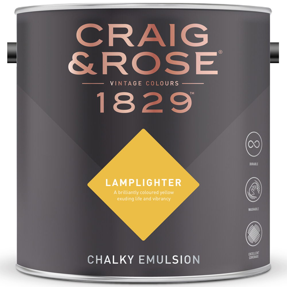Craig & Rose Walls and Ceilings Lamplighter Chalky Emulsion Paint 5L Image 2